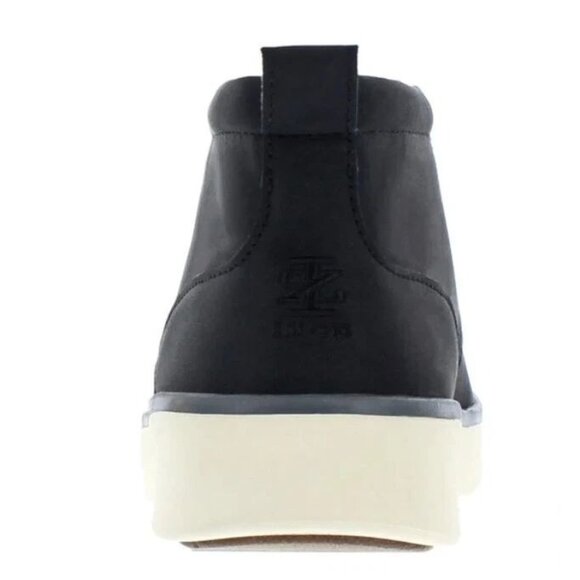 New IZOD 10 Palmer Men Chukka Boots Black Leather Round Toe Lace-up Shoe Sneaker
